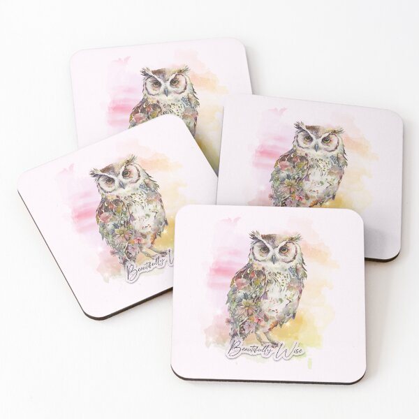 Item preview, Beautifully Wise Owl (Flowers) designed and sold by dev11588.