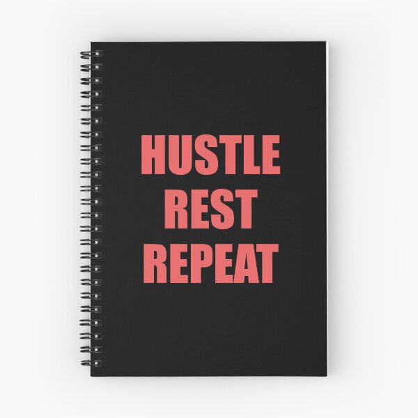 Item preview, Hustle Rest Repeat - Hard work positive affirmations  - Hustle quotes designed and sold by Inspirationmotivation.
