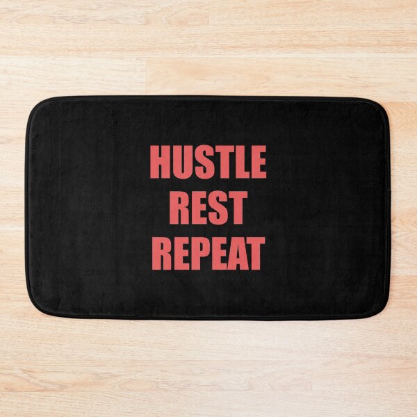 Item preview, Hustle Rest Repeat - Hard work positive affirmations  - Hustle quotes designed and sold by Inspirationmotivation.