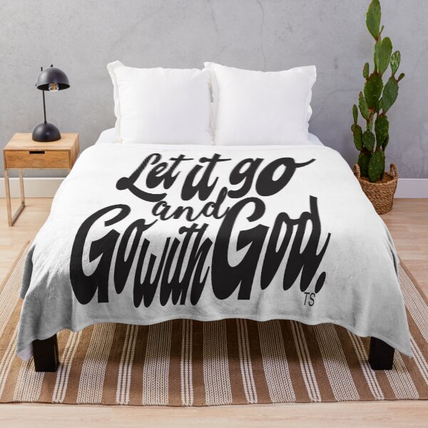 Item preview, Let it Go, Go with God Quote in Black designed and sold by TerScott.