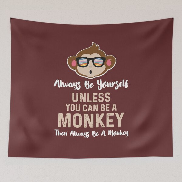 Item preview, Always Be a Monkey - Funny Chimp Chimpanzee With Glasses designed and sold by deepsenses.