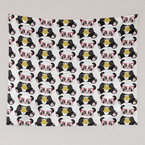 Item preview, Panda bear reading a book designed and sold by atedesigns.