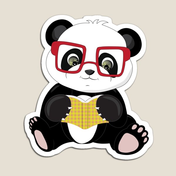 Item preview, Panda bear reading a book designed and sold by atedesigns.