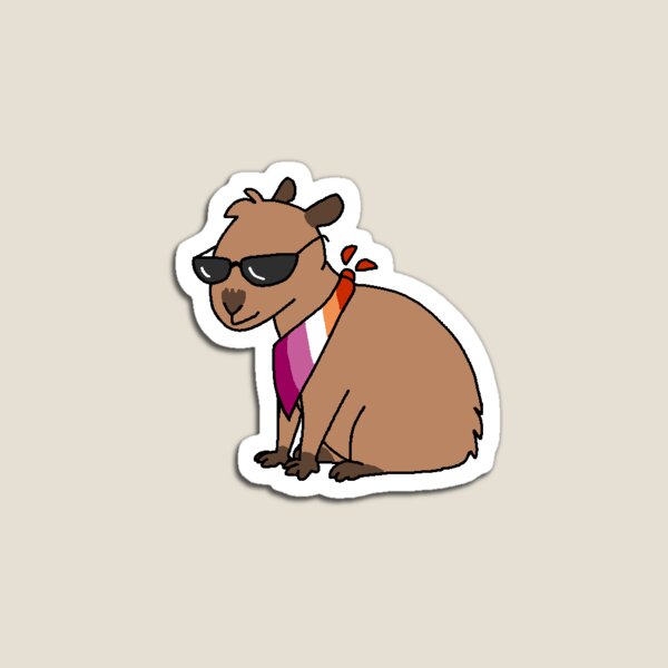 Item preview, Lesbian Capybara designed and sold by GeminisGarden.
