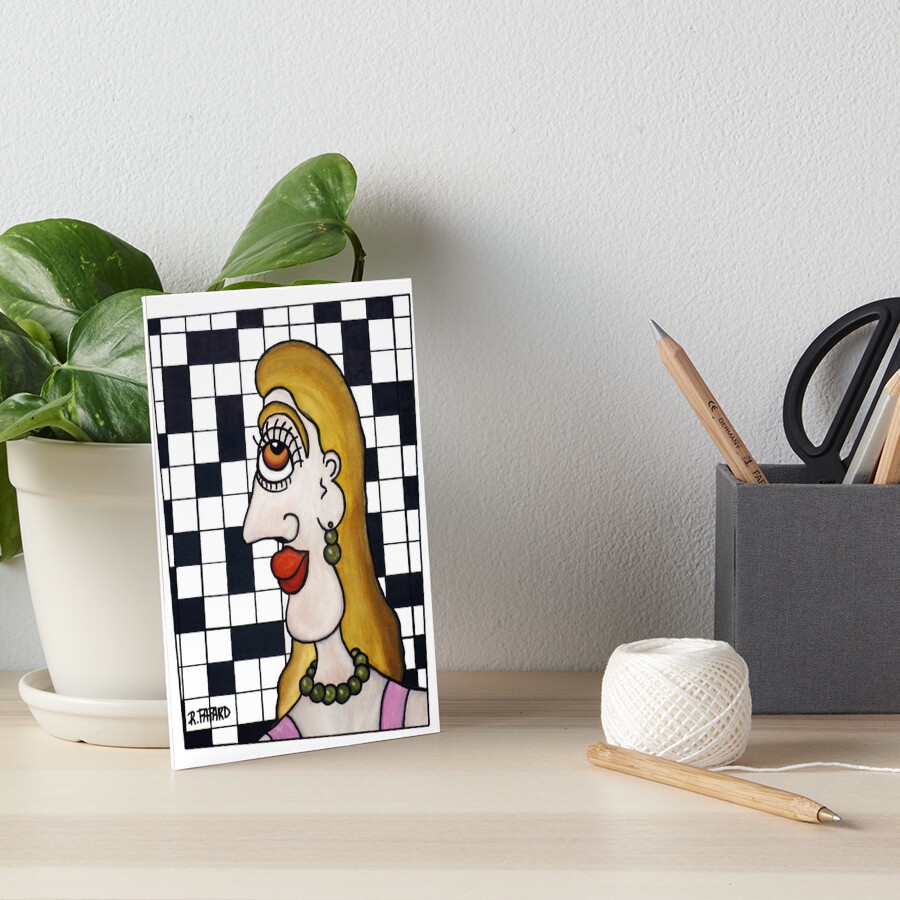 "Françoise loves crosswords" Art Board Print for Sale by AtelierFafard Redbubble