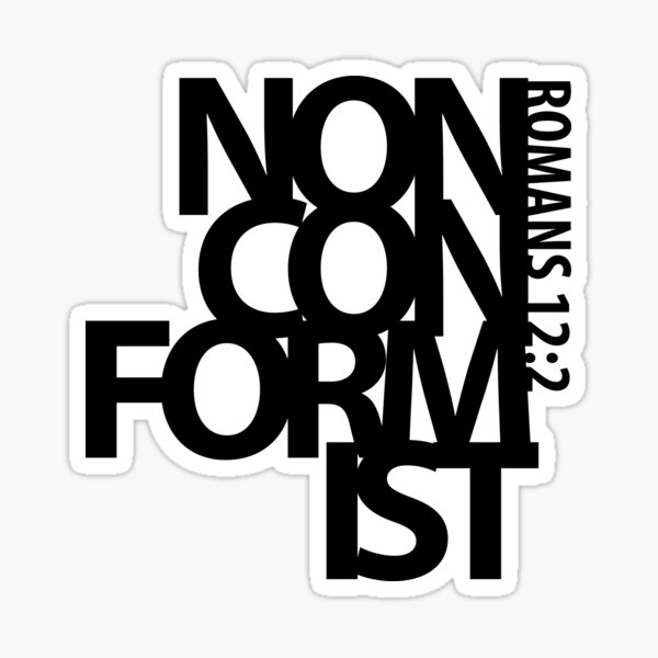 Item preview, Non Conformist Romans 12:2 designed and sold by ChristianLife.