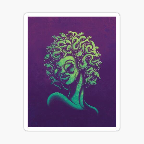 Funky Medusa Sticker