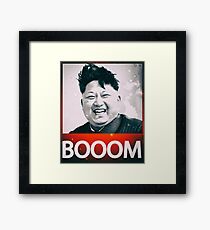 Kim Jong Un - Cool Funny Retro Design Framed Print
