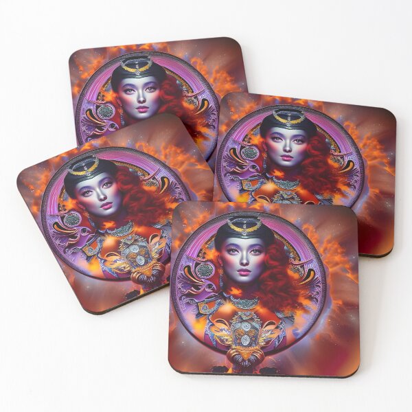 Item preview, Colorful Woman Portrait with a Dash of Paint designed and sold by artmanikin.