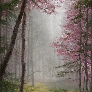 Artwork thumbnail, Pink Forest by RuralGreen