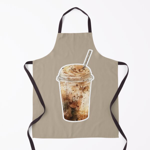 Artikelvorschau, Eiskaffee, Aquarellillustration entworfen und verkauft von EmeraldeaArt.