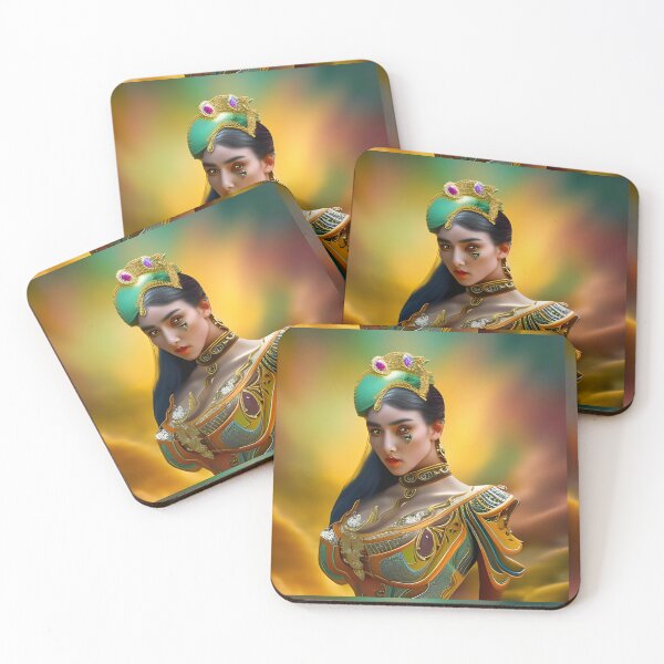 Item preview, A Woman's Portrait with a Vibrant Palette designed and sold by artmanikin.