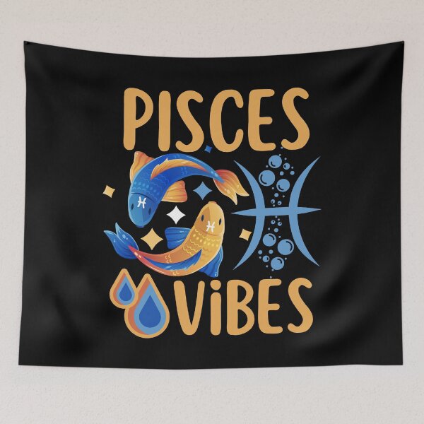 Item preview, Pisces vibes - zodiac sign - horoscope designed and sold by EvergreenWhimsy.