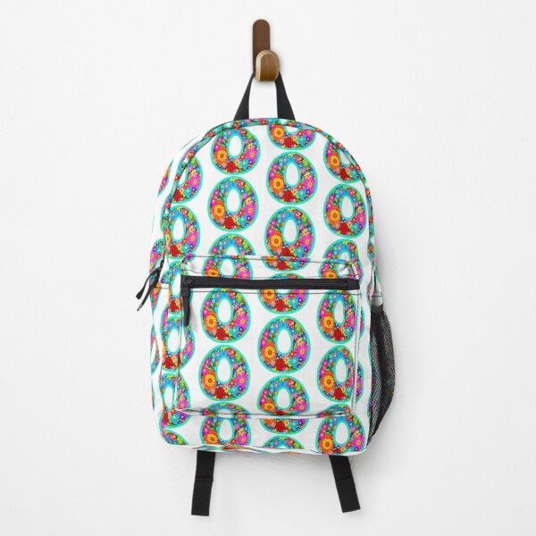 Item preview, Turquoise Floral Alphabet Letter O – Colorful Boho Psychedelic Flower Typography Art designed and sold by Vividality.