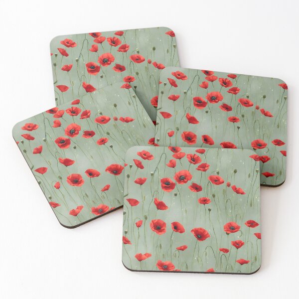 Item preview, August Poppy Pattern designed and sold by FamiliarPufferfish.