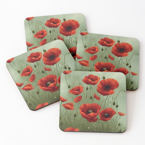 Item preview, Poppy Pattern for August designed and sold by FamiliarPufferfish.