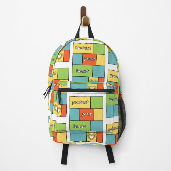 Item preview, Protect Your Heart Retro Color Block designed and sold by Pink Ribbon.