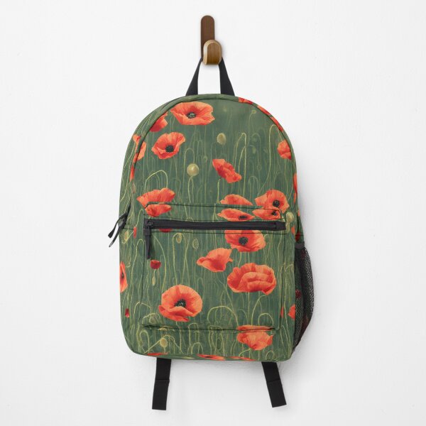 Item preview, August Poppy Flower Pattern designed and sold by FamiliarPufferfish.