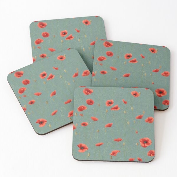 Item preview, Poppy Flower Pattern for August designed and sold by FamiliarPufferfish.