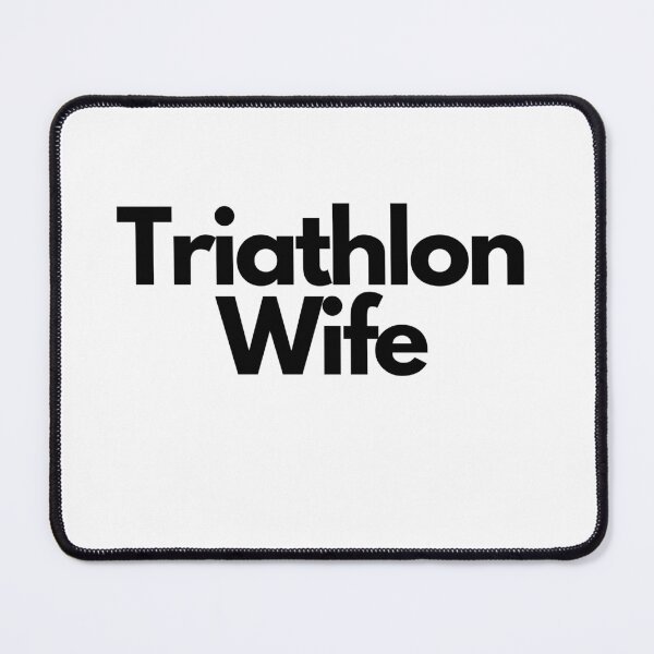 Item preview, Swim, Bike, Run, Support - Proud Triathlon Wife Tee Black on White designed and sold by Triathlongram.