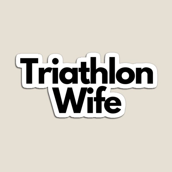 Item preview, Swim, Bike, Run, Support - Proud Triathlon Wife Tee Black on White  designed and sold by Triathlongram.