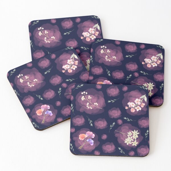 Item preview, Bubble and Flowers Pattern purple designed and sold by Stikle.