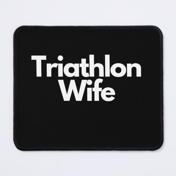 Item preview, Swim, Bike, Run, Support - Proud Triathlon Wife Tee White on Black designed and sold by Triathlongram.