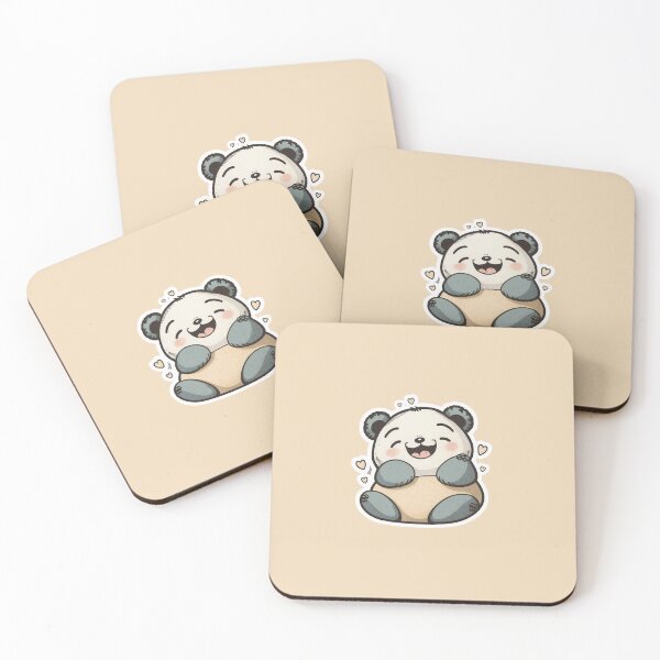 Item preview, Adorable Happy Panda Sticker with Muted Colors - Perfect for Decorating designed and sold by kfir marco.