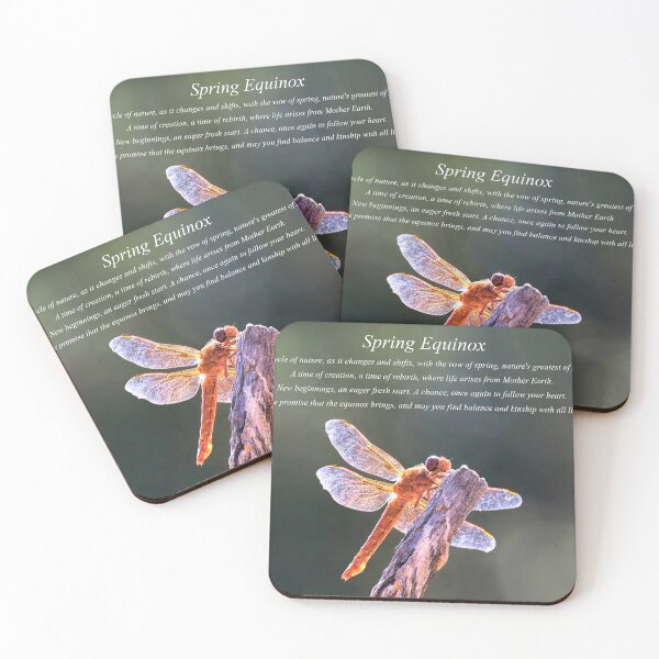 Item preview, Spring Equinox with Dragonfly Pagan Holiday  designed and sold by Stephanie Laird.
