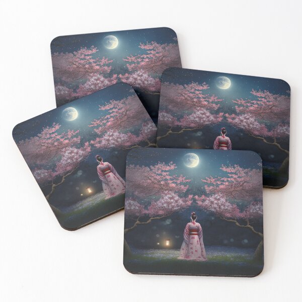 Item preview, Japanese Moonlit Garden in Pink designed and sold by Juliascutecornr.