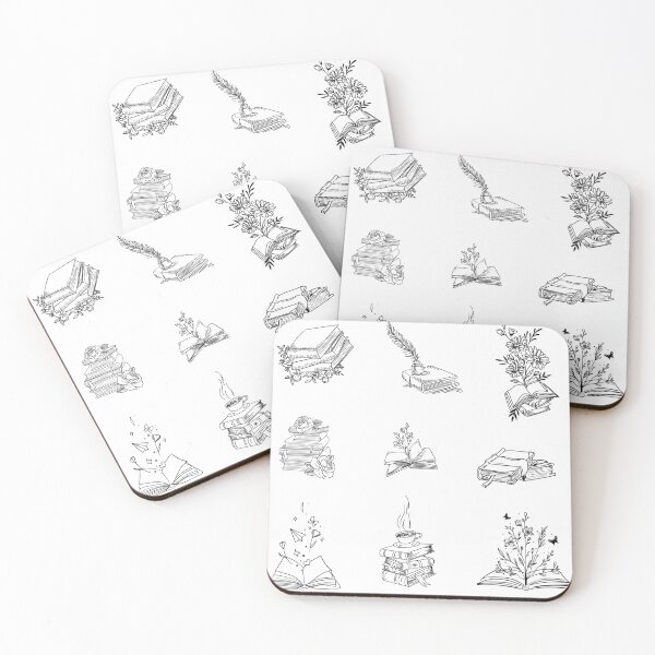 Item preview, Paquete de pegatinas, hermosos libros. designed and sold by lubookshop.