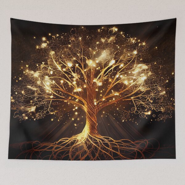Item preview, The Shimmering Tree of Life designed and sold by Goddess888.