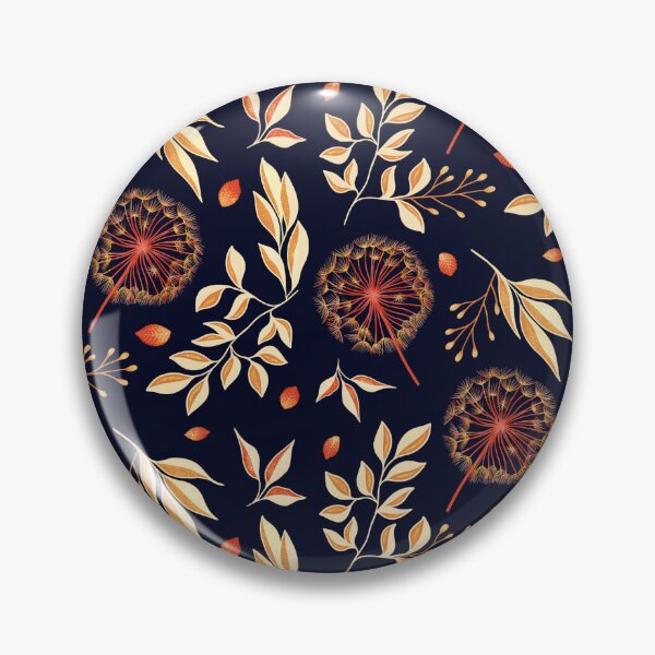 Item preview, Shimmering Dandelion - Navy Blue designed and sold by JaselviiStudio.