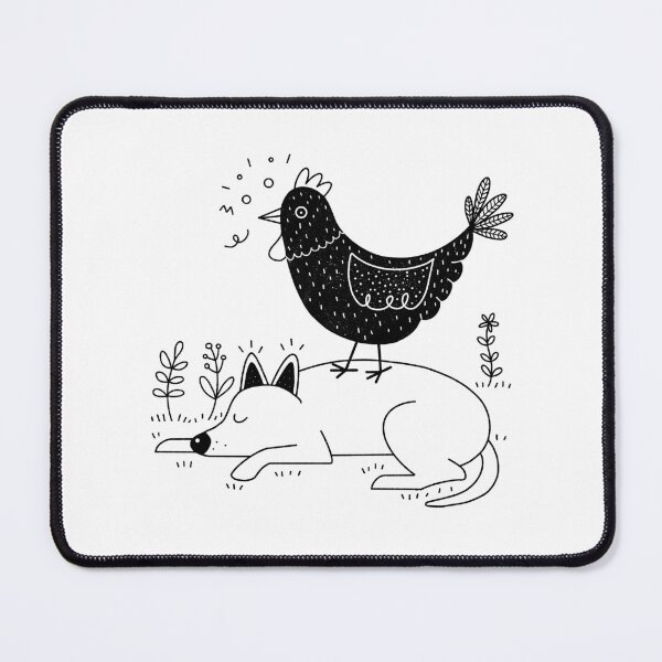 Item preview, Hen Walking On A Sleeping Dog designed and sold by deerydeer.