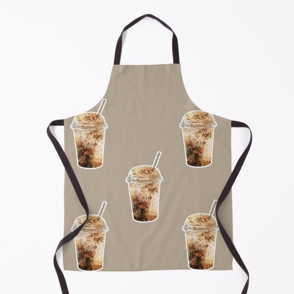 Artikelvorschau, Eiskaffee, Aquarellillustrations-Aufkleberpackung entworfen und verkauft von EmeraldeaArt.