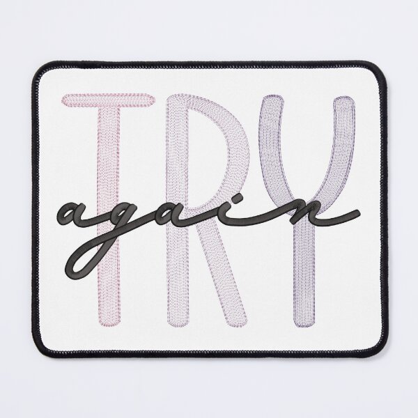 Item preview, Try Again - Embroidery Effect designed and sold by CarasAtelier.