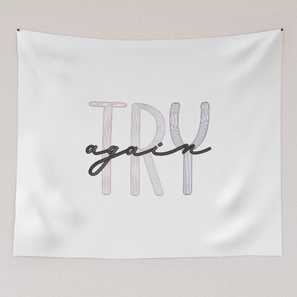 Item preview, Try Again - Embroidery Effect designed and sold by CarasAtelier.