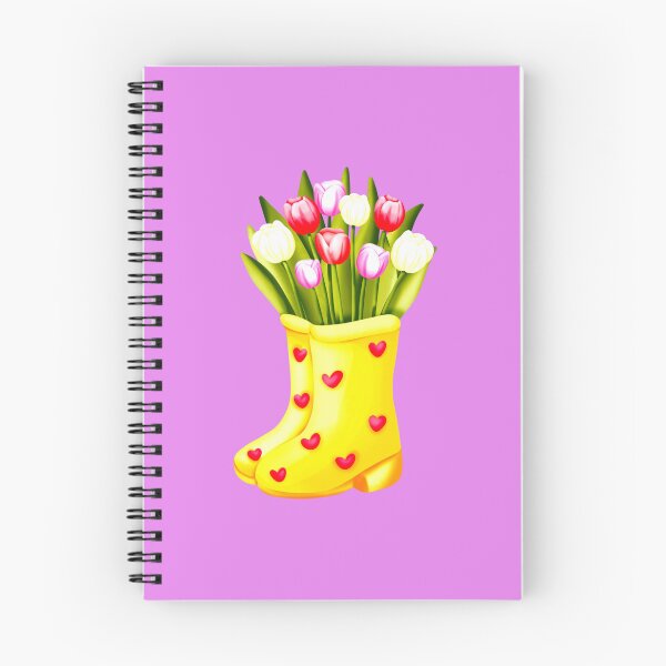 Item preview, Watercolor Tulip Flowers In Boot designed and sold by TheCatmeow2000.