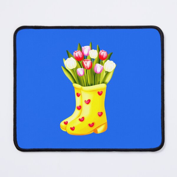 Item preview, Watercolor Tulip Flowers In Boot designed and sold by TheCatmeow2000.