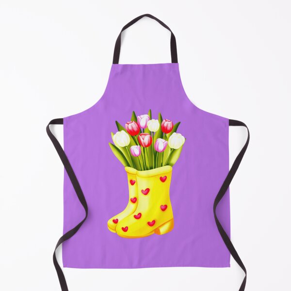 Item preview, Watercolor Tulip Flowers In Boot designed and sold by TheCatmeow2000.
