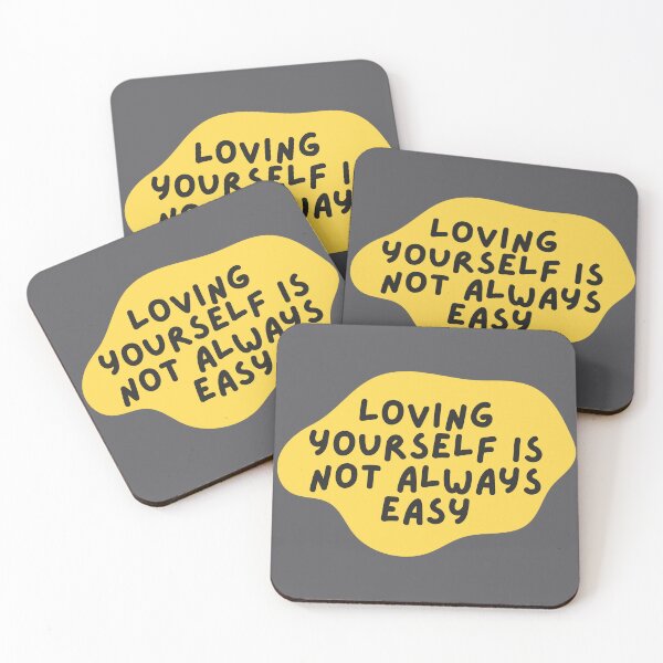 Item preview, Loving Yourself Is Not Always Easy Yellow designed and sold by Pink Ribbon.