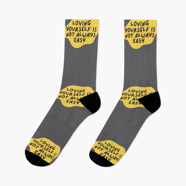 Item preview, Loving Yourself Is Not Always Easy Yellow designed and sold by Pink Ribbon.