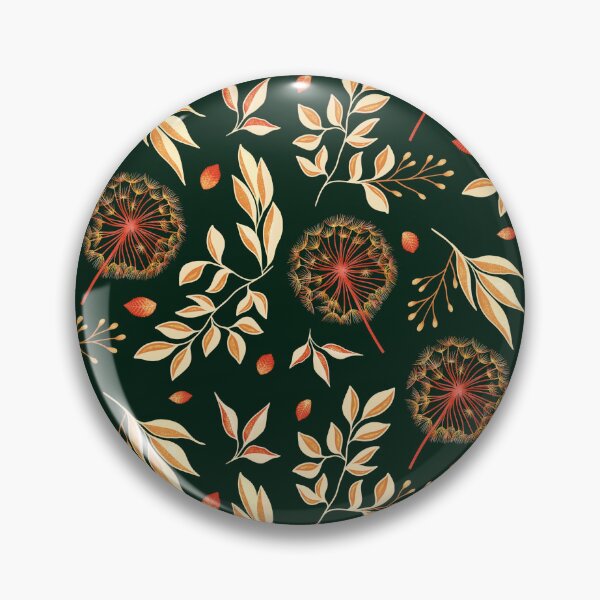Item preview, Shimmering Dandelion - Dark Green designed and sold by JaselviiStudio.