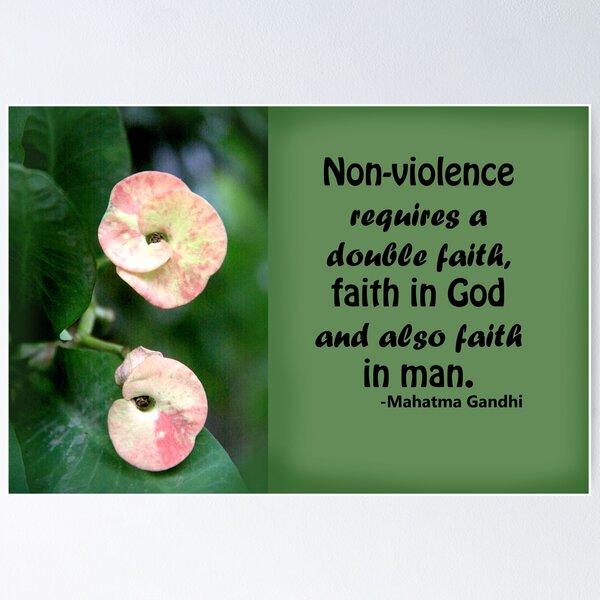 Item preview, Faith and Non-violence designed and sold by lensbaby.