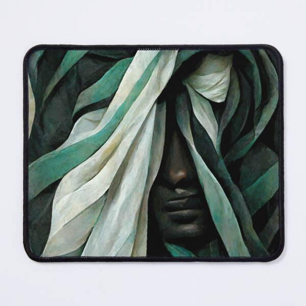 Item preview, Green Desert Nomad - Abstract Grunge Person designed and sold by Michael Bollin.