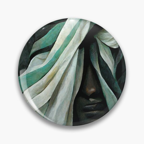 Item preview, Green Desert Nomad - Abstract Grunge Person designed and sold by Michael Bollin.