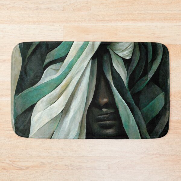 Item preview, Green Desert Nomad - Abstract Grunge Person designed and sold by Michael Bollin.