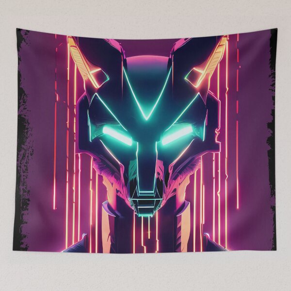 Item preview, "Anubis Resurrected: A Cyberpunk Twist on the Egyptian God" designed and sold by Mytho Merch.
