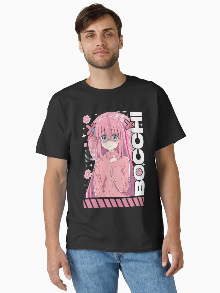 Aperçu 2 sur 7. T-shirt classique avec l'œuvre Bocchi le rocher créée et vendue par Neelam789.