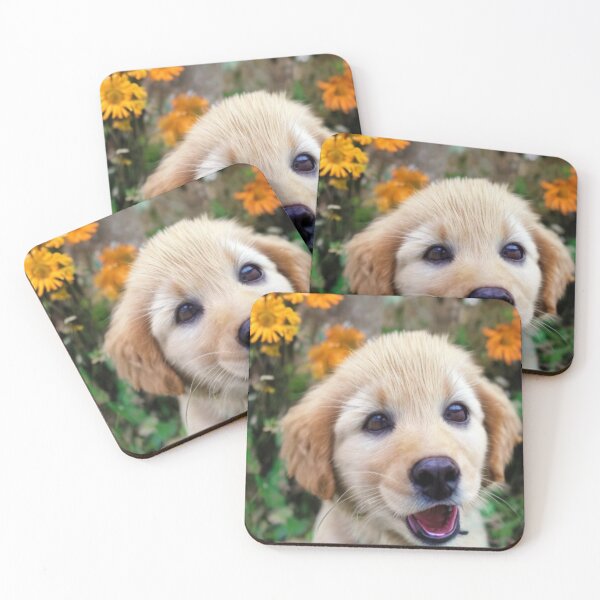 Item preview, Curios retriever puppy. designed and sold by MakeMyDaySweet.